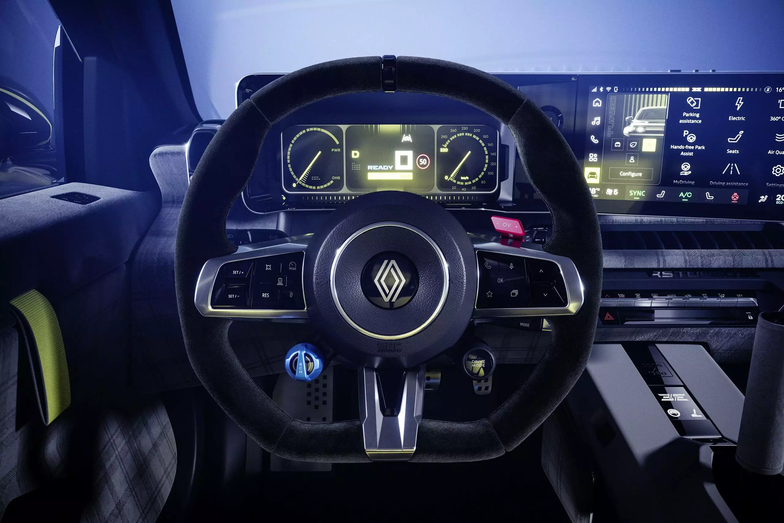 volan sport, pentru performanțe îmbunătățite - Renault 5 Turbo 3E